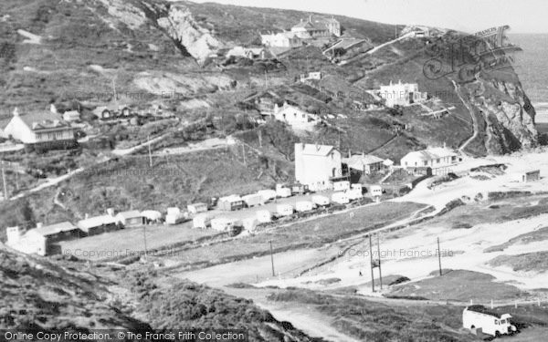 Photo of Porthtowan, West Cliff c.1955