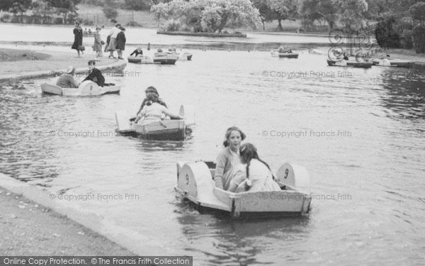 Photo of Portishead, Pedal Boats On Marine Lake c.1960