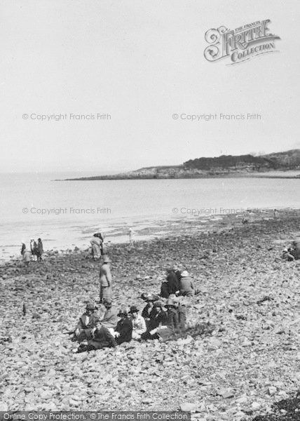 Photo of Portishead, People On The Beach 1924