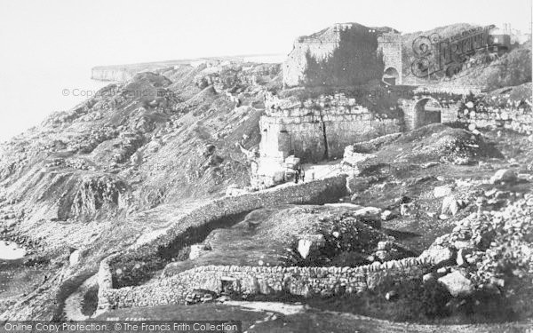 Photo of Portland, Bow And Arrow (Rufus) Castle c.1877