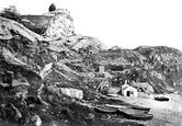 Bow And Arrow (Rufus) Castle From Church Ope c.1877, Portland