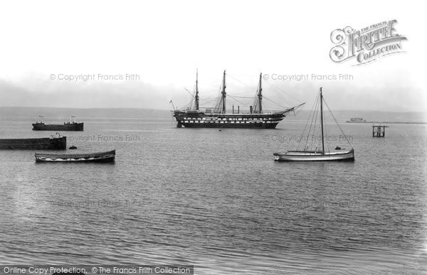 Photo of Portland, H.M.S. Boscawen, Training Ship 1890