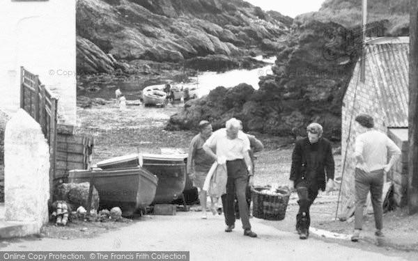 Photo of Portloe, Carrying A Load c.1955