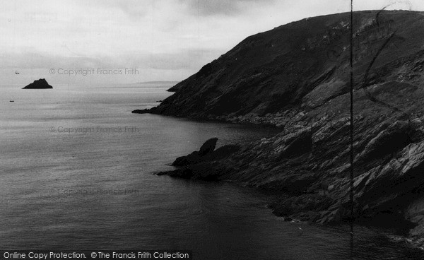 Photo of Portloe, Coast And Gull Rock c.1955