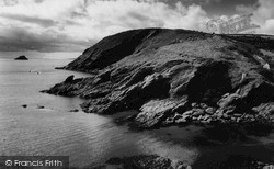 Coast And Gull Rock c.1955, Portloe