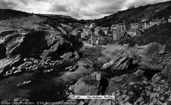 Photo of Portloe, Harbour c.1955