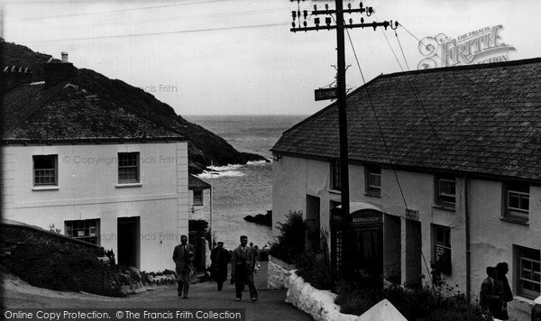 Photo of Portloe, Post Office Corner c.1955