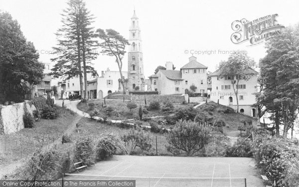 Photo of Portmeirion, Tennis Court And Village 1935