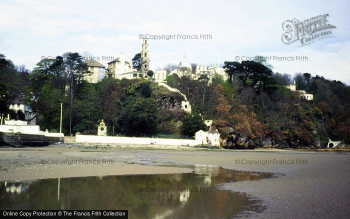 Photo of Portmeirion, The Tower And Bell Tower From The Dwyryd c.1987