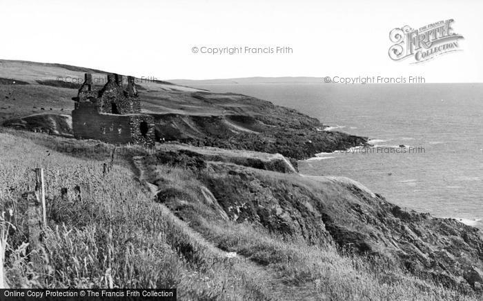 Photo of Portpatrick, Dunskey Castle c.1935