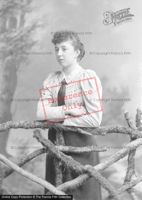 Photo of Portraiture, Miss Adams, Dampneys Butchers Yeovil 1894