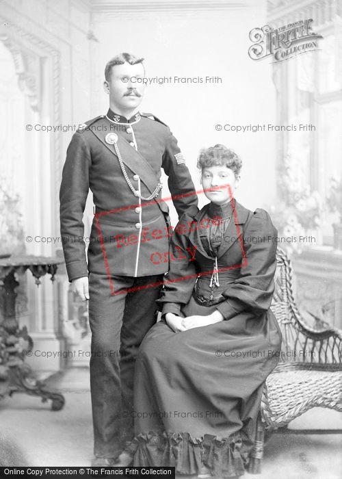 Photo of Portraiture, Mr And Mrs Brown, South Petherton 1893