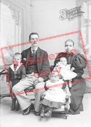 Mr Belber & Family, Market Street Yeovil 1896, Portraiture