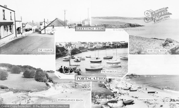 Photo of Portscatho, Composite c.1960