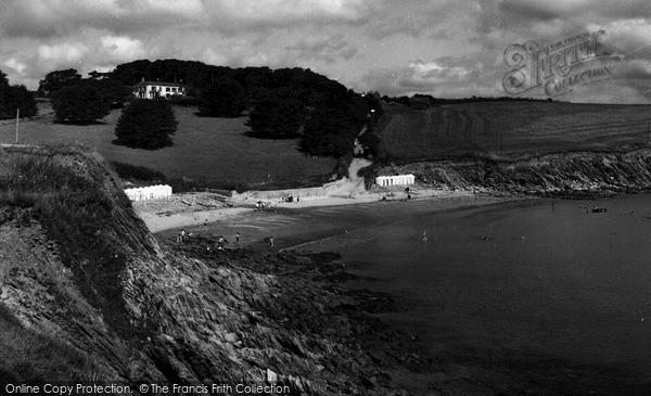 Photo of Portscatho, Porthcurnick Beach c.1955