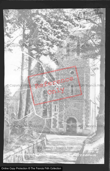 Photo of Portsmouth, Christ Church, Portsdown c.1955