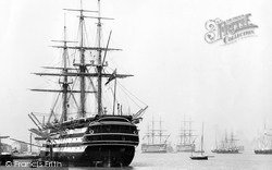 Harbour, HMS St Vincent 1890, Portsmouth