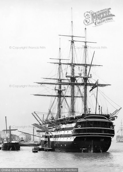 Photo of Portsmouth, HMS St Vincent 1890