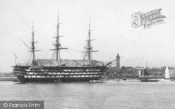 Nelson's Flagship, 'the Victory' 1898, Portsmouth