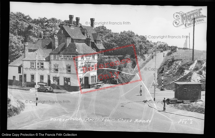 Photo of Portsmouth, Portsdown Cross Roads c.1955