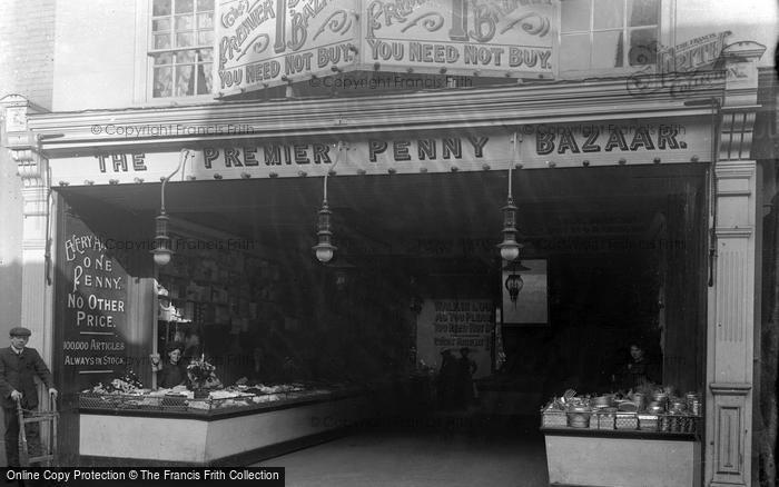 Photo of Portsmouth, Premier Penny Bazaar, Commercial Road c.1900