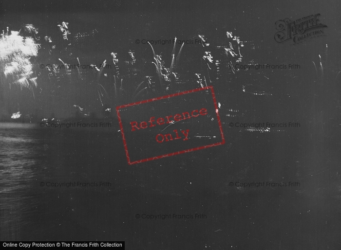 Photo of Portsmouth, Spithead, Coronation Review Of The Fleet, Fireworks 1937