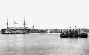The Floating Bridge, Crossing To Gosport 1898, Portsmouth