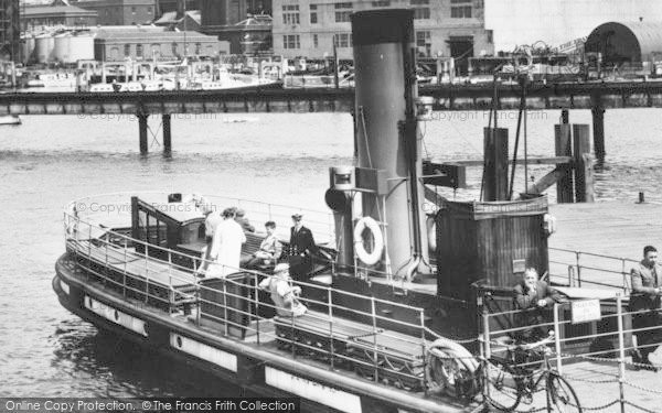 Photo of Portsmouth, The Harbour, A Steam Ferry c.1965