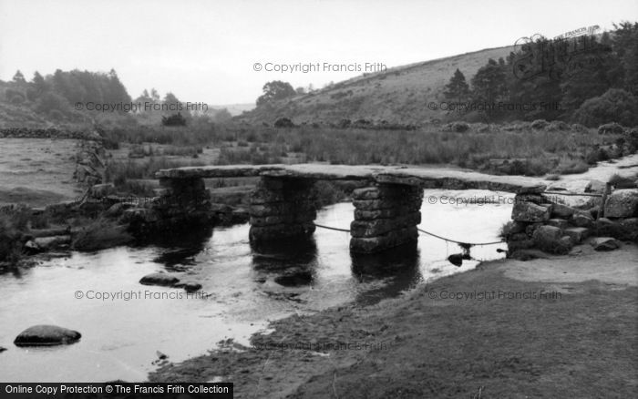Photo of Postbridge, The Clapper Bridge 1958