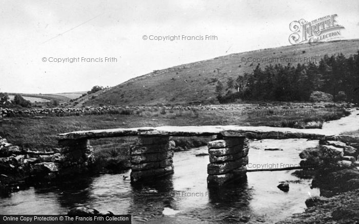 Photo of Postbridge, The Clapper Bridge c.1930