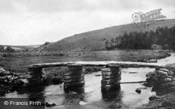 The Clapper Bridge c.1930, Postbridge