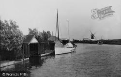 Windmill And The River Thurne c.1930, Potter Heigham
