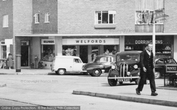 Photo of Potter Street, A Pedestrian In Prentice Place c.1955