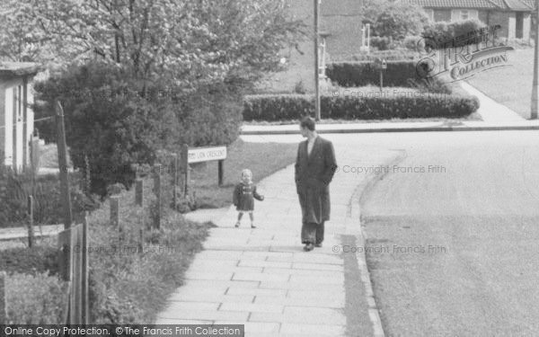 Photo of Potter Street, A Toddler In Red Lion Crescent c.1960