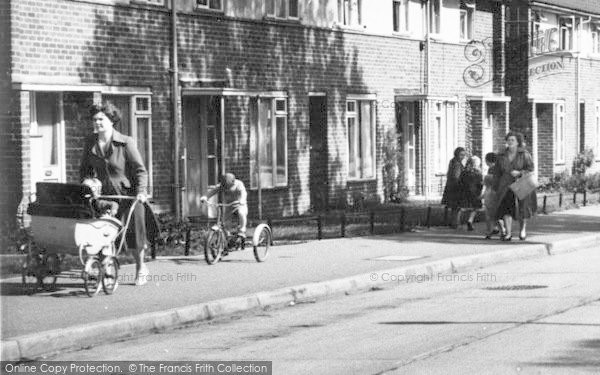 Photo of Potter Street, Red Lion Lane c.1955