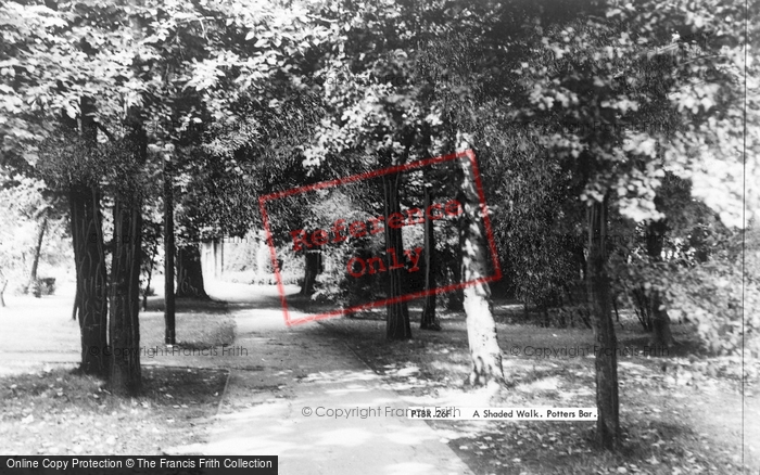 Photo of Potters Bar, A Shaded Walk c.1966