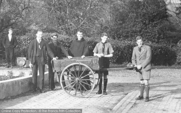 Photo of Potters Bar, Boys With Handcart, St Raphael's Colony, Barvin Park c.1950