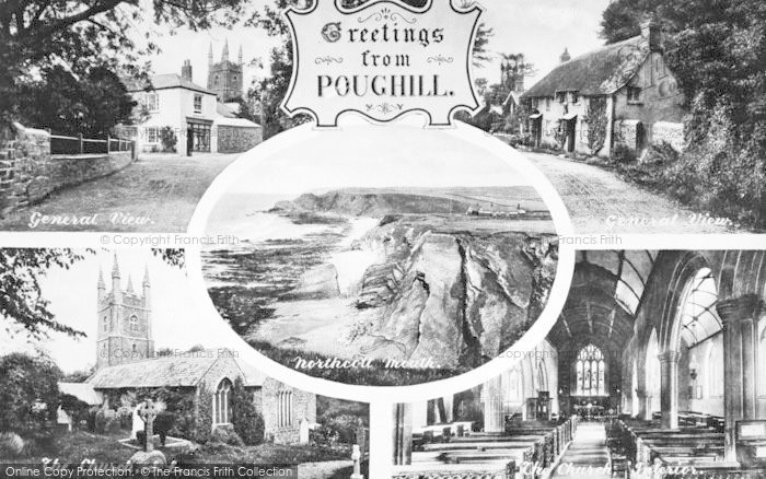 Photo of Poughill, Composite c.1960