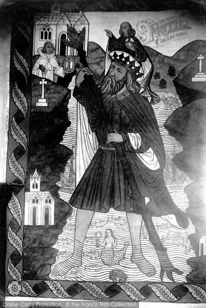 Photo of Poughill, Fresco In St Olaf's Church 1900