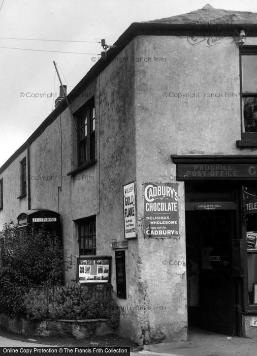 Photo of Poughill, Post Office 1938