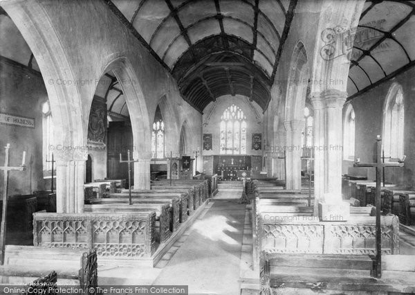 Photo of Poughill, St Olaf's Church, Interior 1890