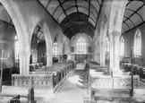 St Olaf's Church, Interior 1890, Poughill