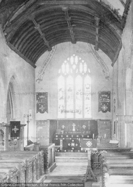 Photo of Poughill, St Olaf's Church, Interior 1890