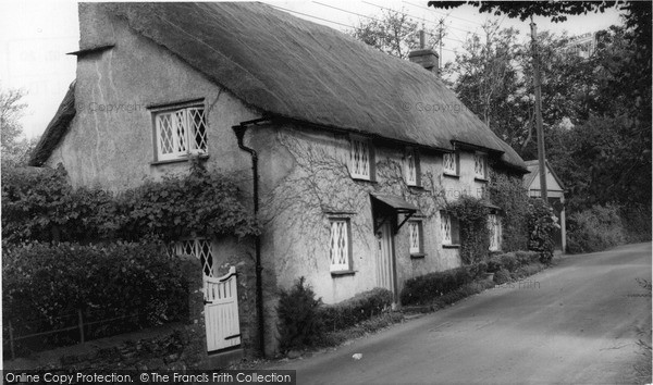 Photo of Poughill, Thatched Cottage c.1960