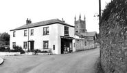 The Post Office And St Olaf's Church c.1960, Poughill