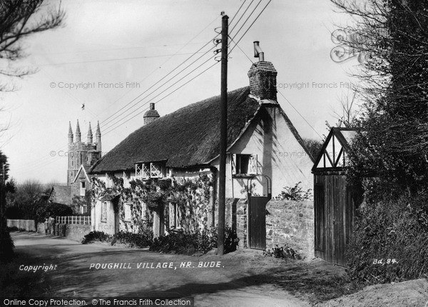 Photo of Poughill, The Village c.1930