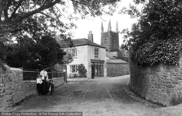 Photo of Poughill, Village 1910