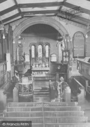 Poulton-Le-Fylde, St Chad's Church Interior c.1955, Poulton-Le-Fylde