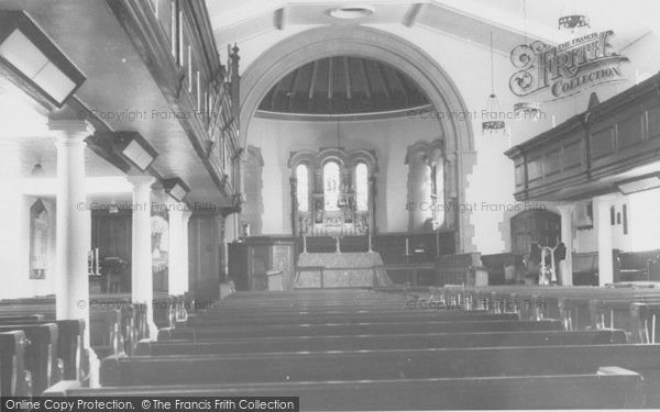 Photo of Poulton Le Fylde, St Chad's Church Interior c.1955