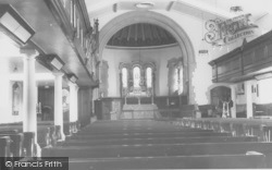 Poulton-Le-Fylde, St Chad's Church Interior c.1955, Poulton-Le-Fylde